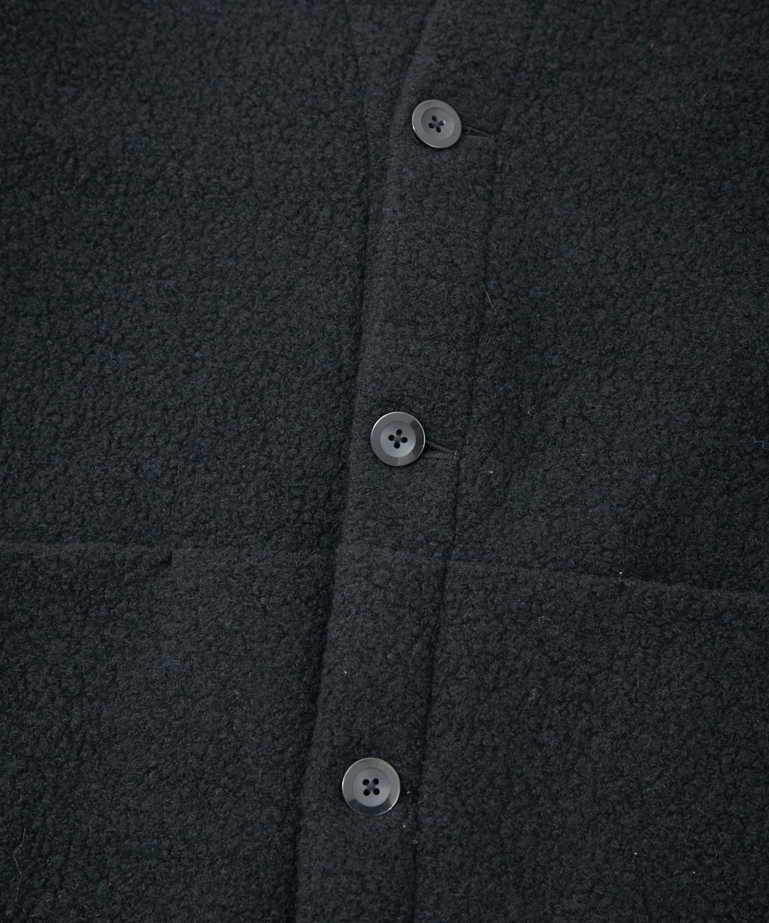 Load image into Gallery viewer, Recycled Wool Teddy Fleece Long Cardigan - BLACK