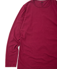 Load image into Gallery viewer, 30/- Natural soft jersey crew neck long sleeve T-shirt - WINE