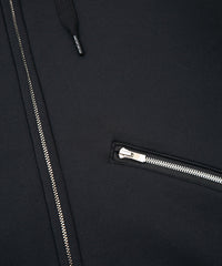 Load image into Gallery viewer, Fleece Lined CORDURA Jersey Zipup Hoodie - BLACK