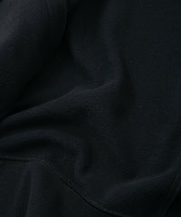 コーデュラ 裏フリース ジップアップ フーディー - BLACK