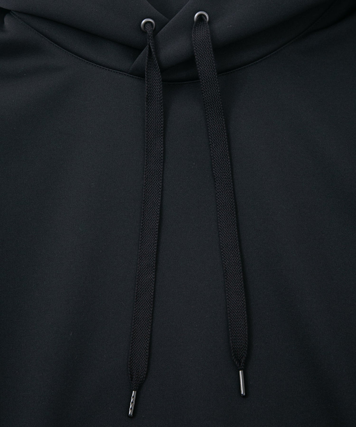 コーデュラ 裏フリース ハイネック フーディー - BLACK