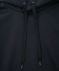 コーデュラ 裏フリース ハイネック フーディー - BLACK