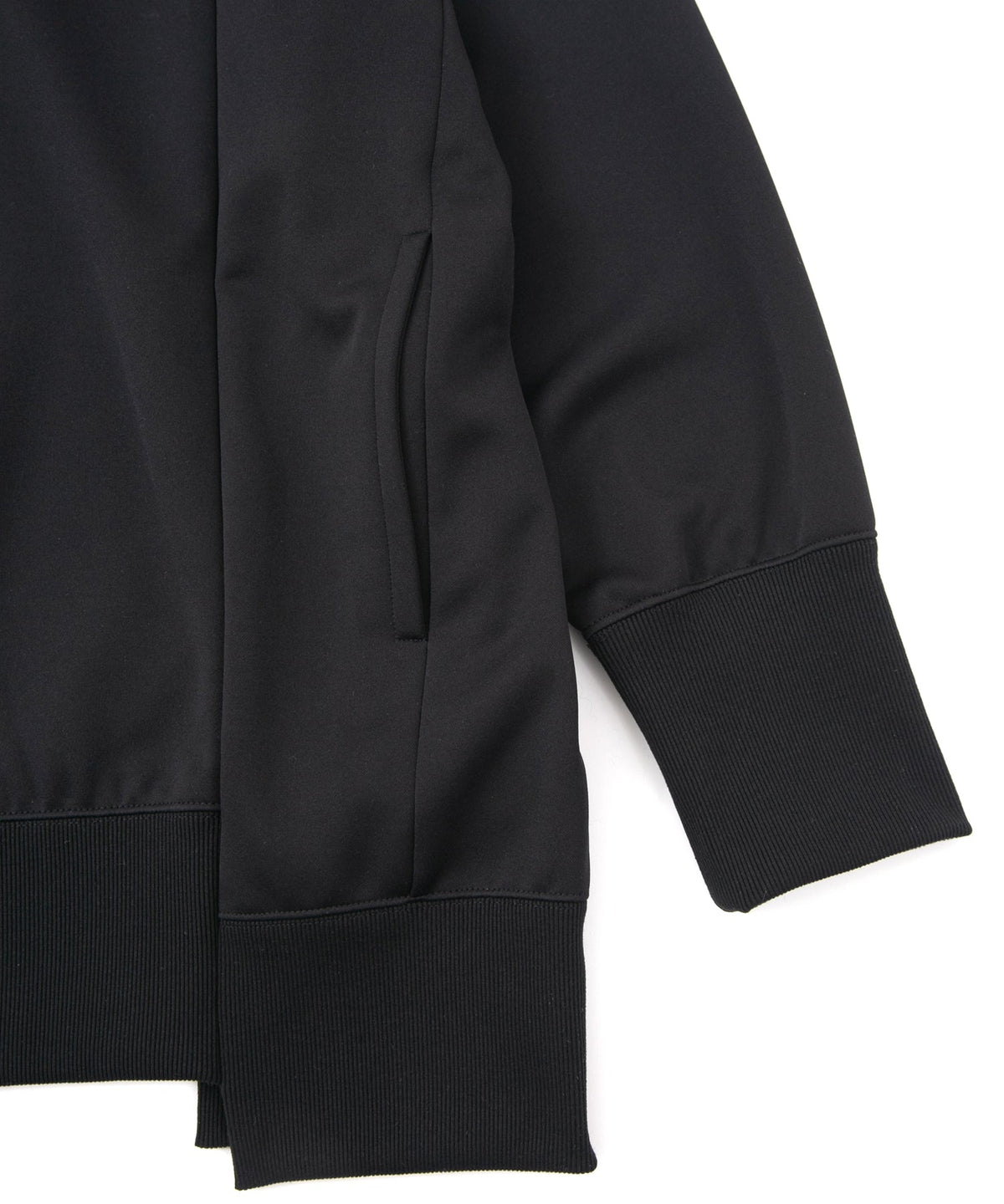 コーデュラ 裏フリース ハイネック フーディー - BLACK