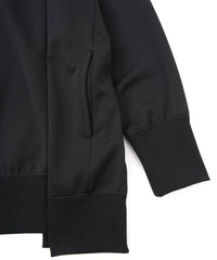 コーデュラ 裏フリース ハイネック フーディー - BLACK