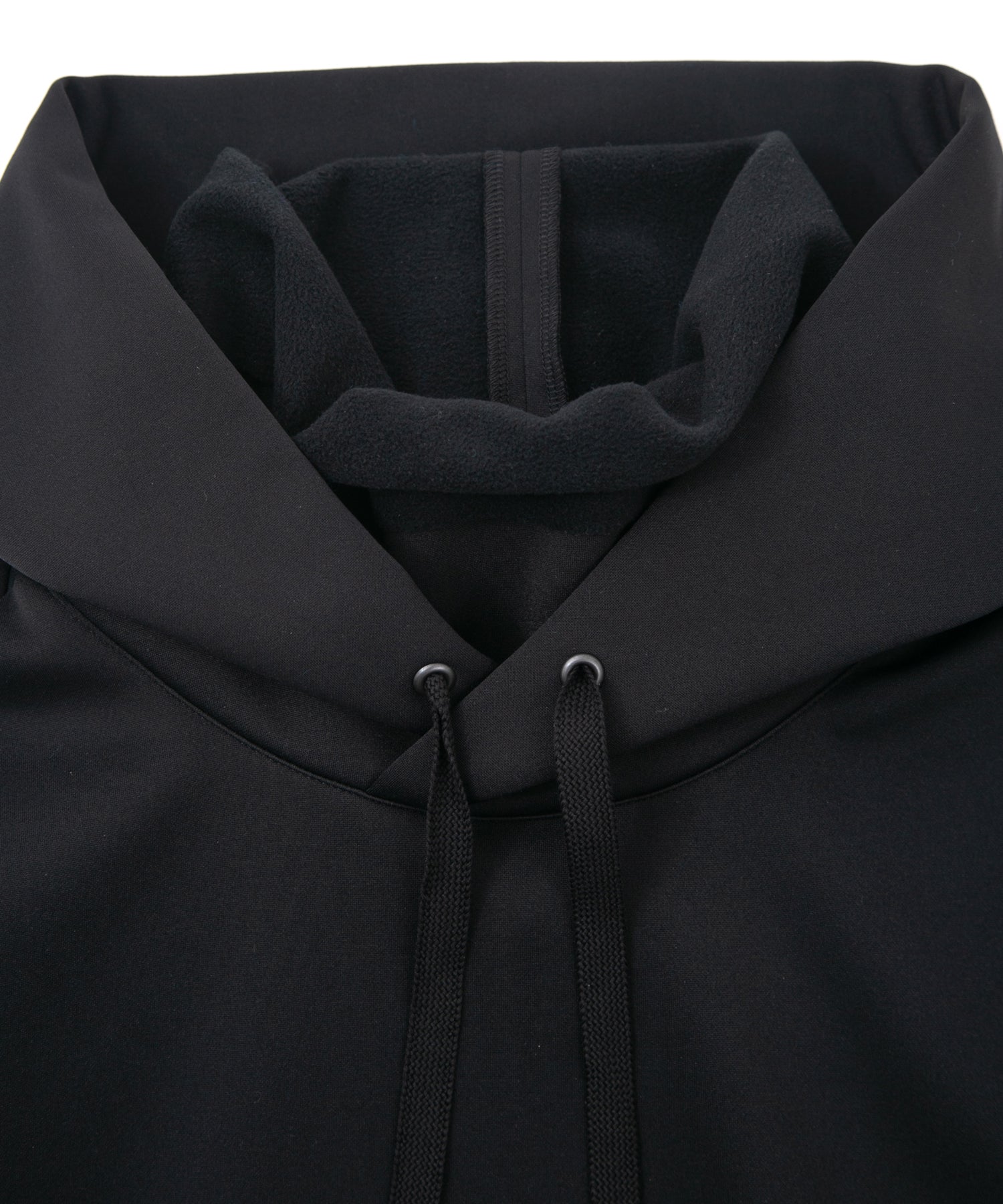 Load image into Gallery viewer, Fleece Lined CORDURA Jersey Hight Neck Hoodie - BLACK