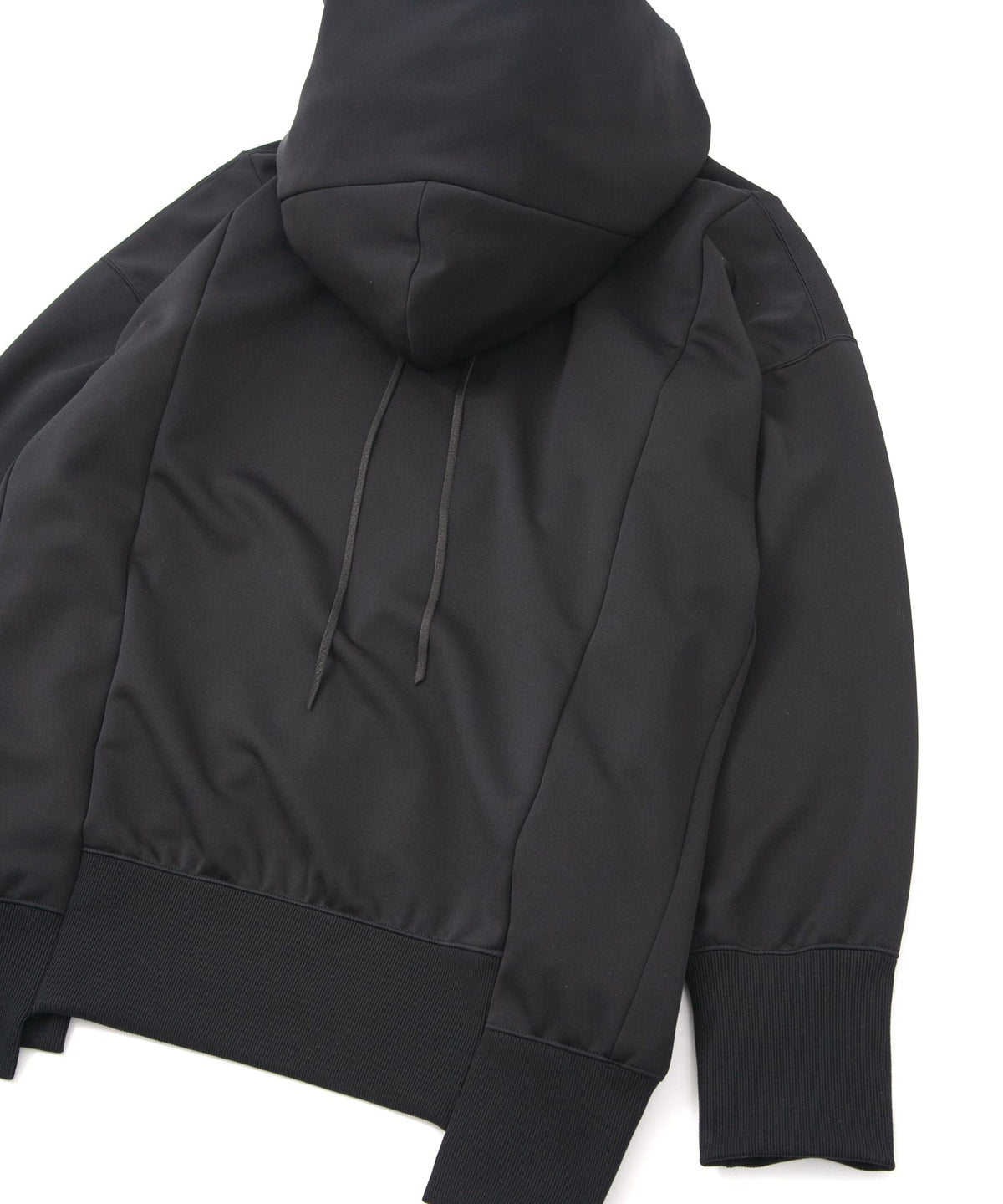 コーデュラ 裏フリース ハイネック フーディー - BLACK