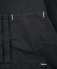 11oz オーガニックコットン ストレッチデニム Jimmy ジャケット - BLACK