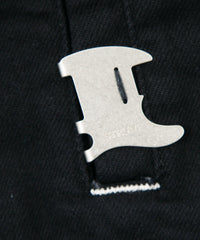 11oz オーガニックコットン ストレッチデニム Jimmy ジャケット - BLACK