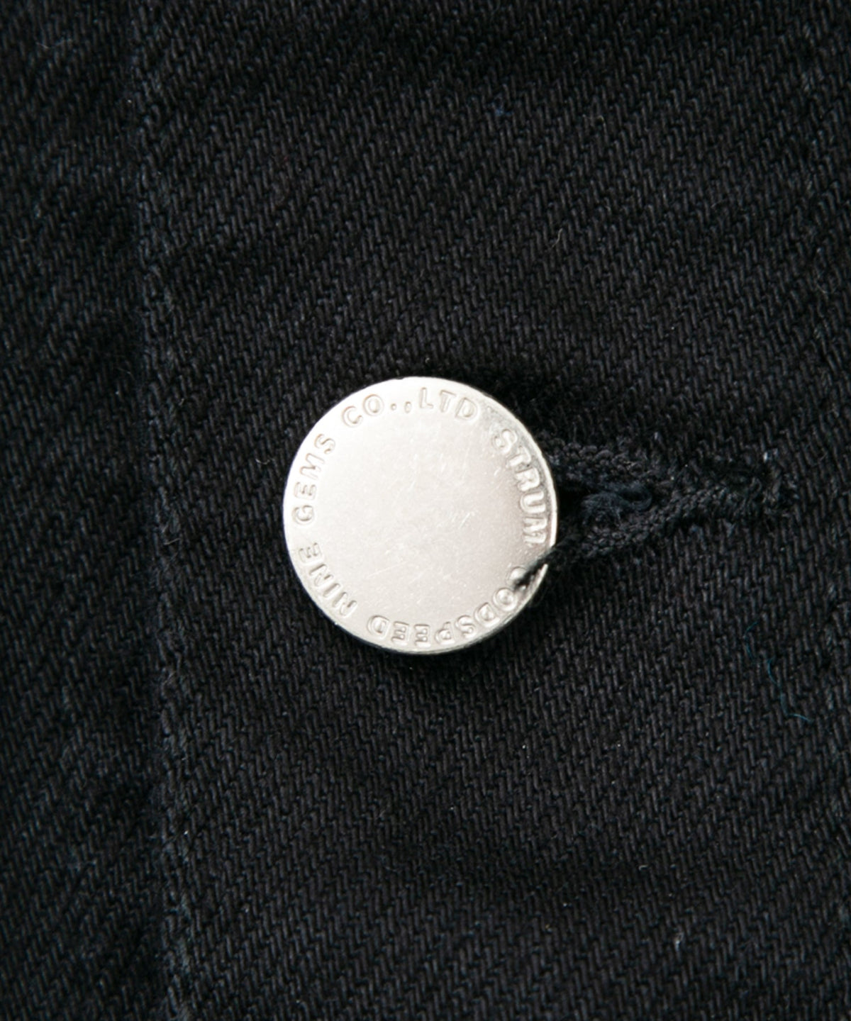11oz オーガニックコットン ストレッチデニム Jimmy ジャケット - BLACK