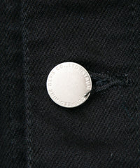 11oz オーガニックコットン ストレッチデニム Jimmy ジャケット - BLACK