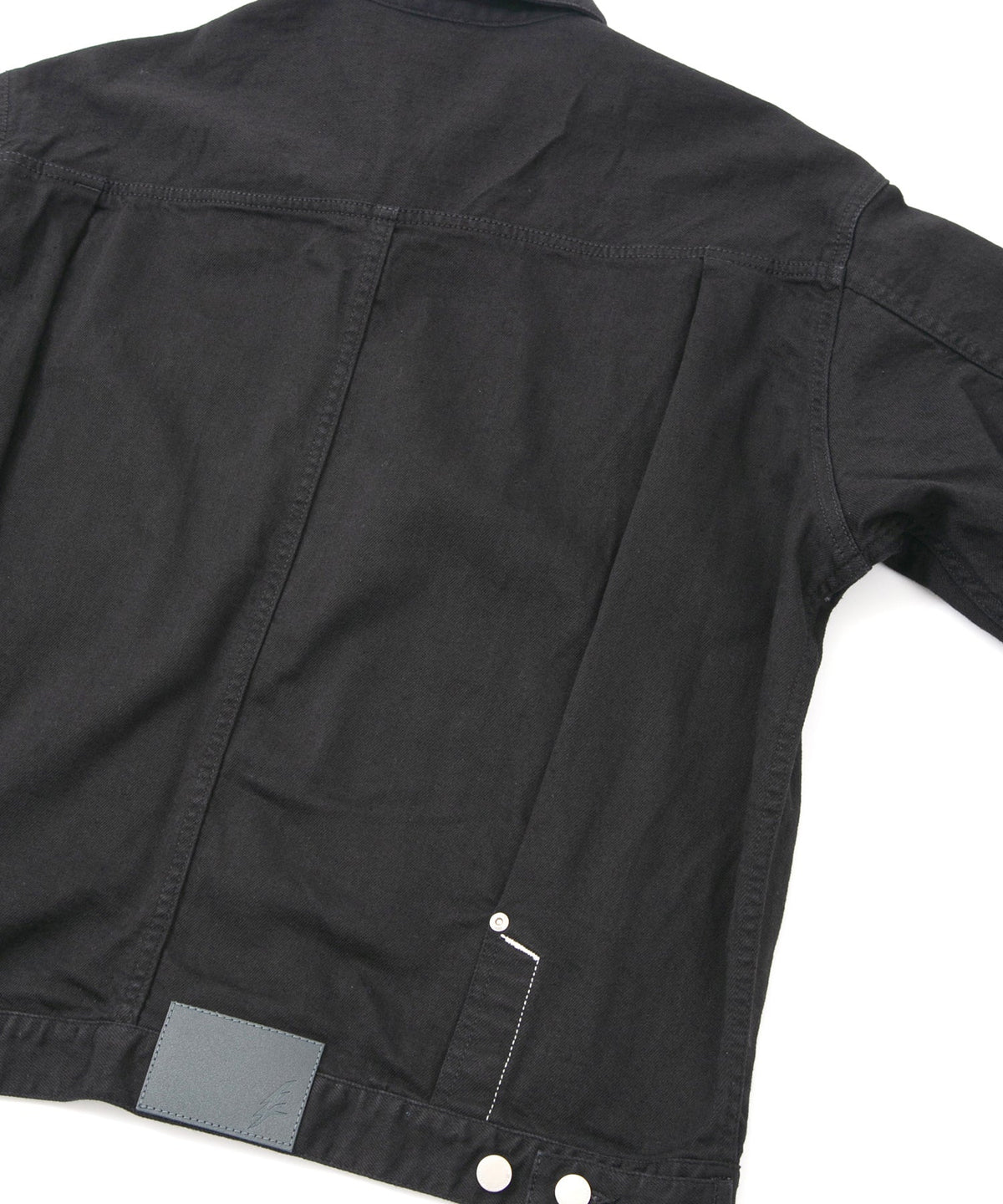 11oz オーガニックコットン ストレッチデニム Jimmy ジャケット - BLACK