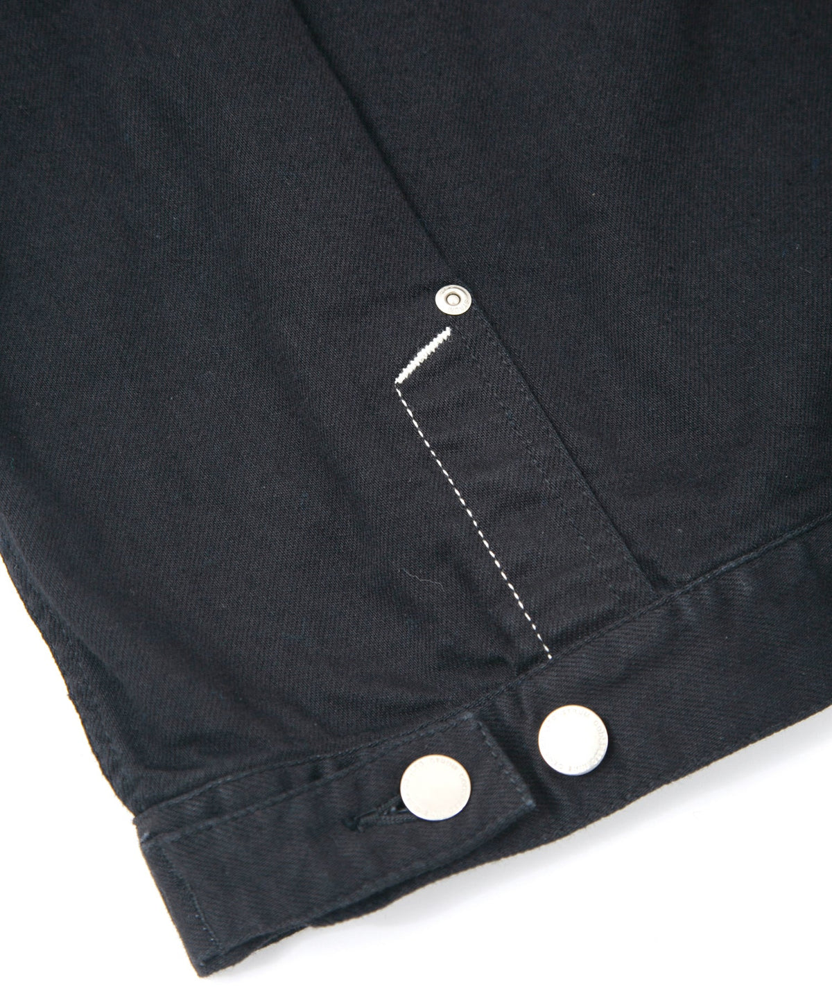 11oz オーガニックコットン ストレッチデニム Jimmy ジャケット - BLACK