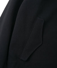 Load image into Gallery viewer, Wool &amp; Nylon W Cloth Vintage Tumbler Fishtail Coat - BLACK