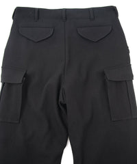 Load image into Gallery viewer, Wool &amp; Nylon W Cloth Vintage Tumbler Field Cargo Pants - BLACK