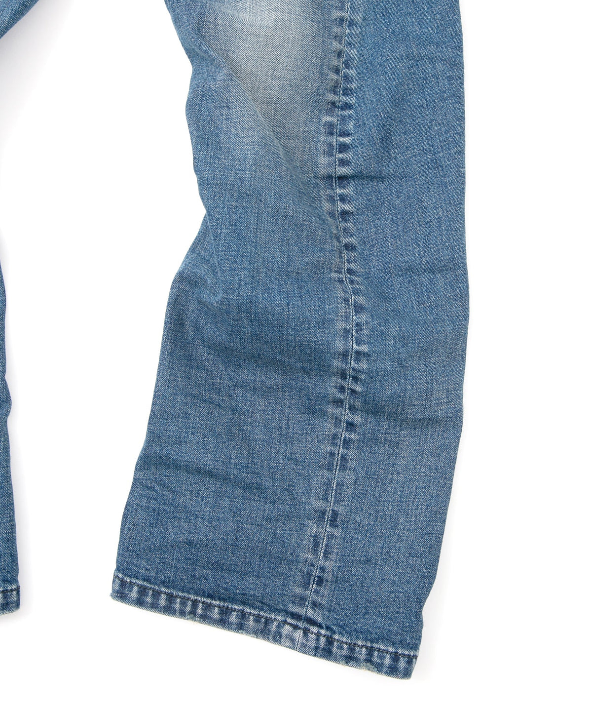 12.5oz オーガニックコットン ストレッチデニム RAD CLUB 3D ワイドストレート ジーンズ - INDIGO