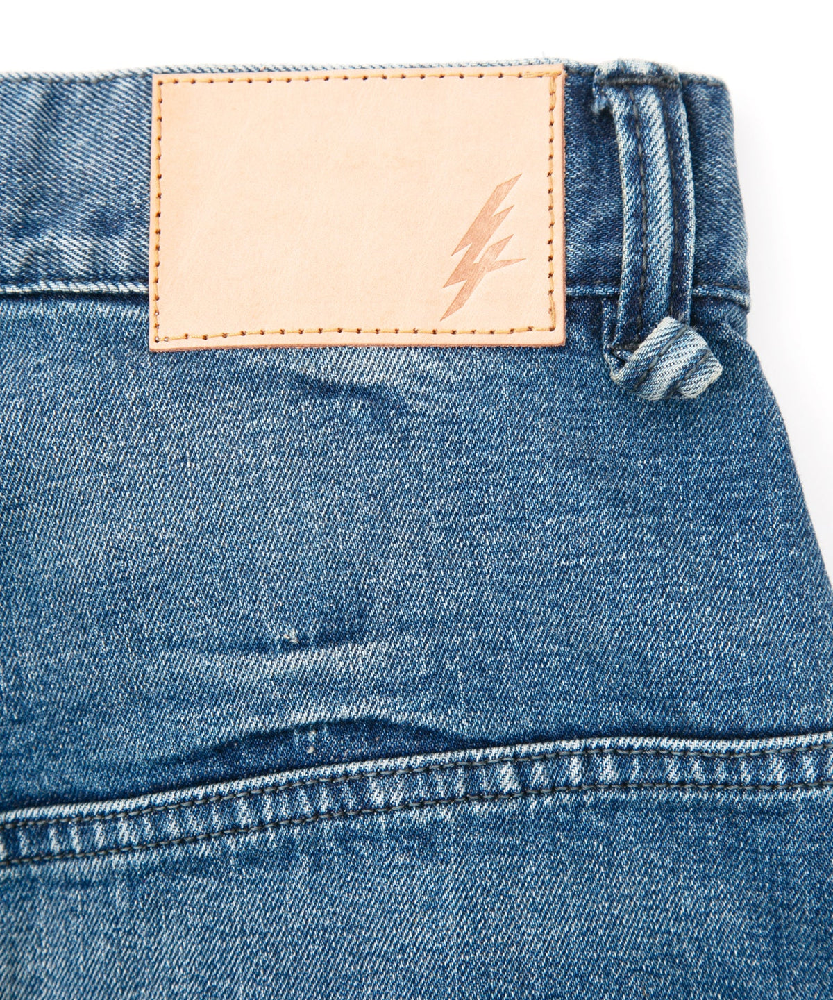 12.5oz オーガニックコットン ストレッチデニム RAD CLUB 3D ワイドストレート ジーンズ - INDIGO