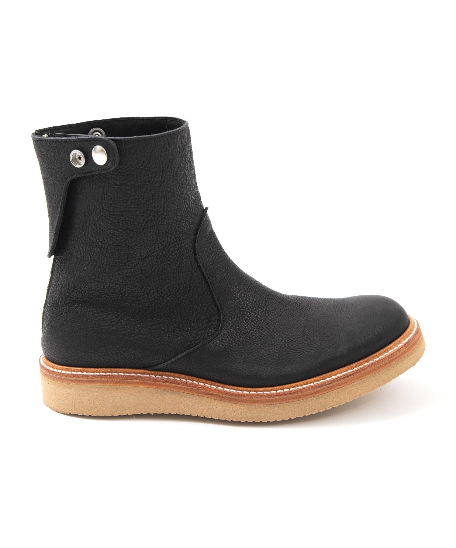 Load image into Gallery viewer, Pit Vegetable Full Tanned Shrank Horse hide Backzip Boots - BLACK