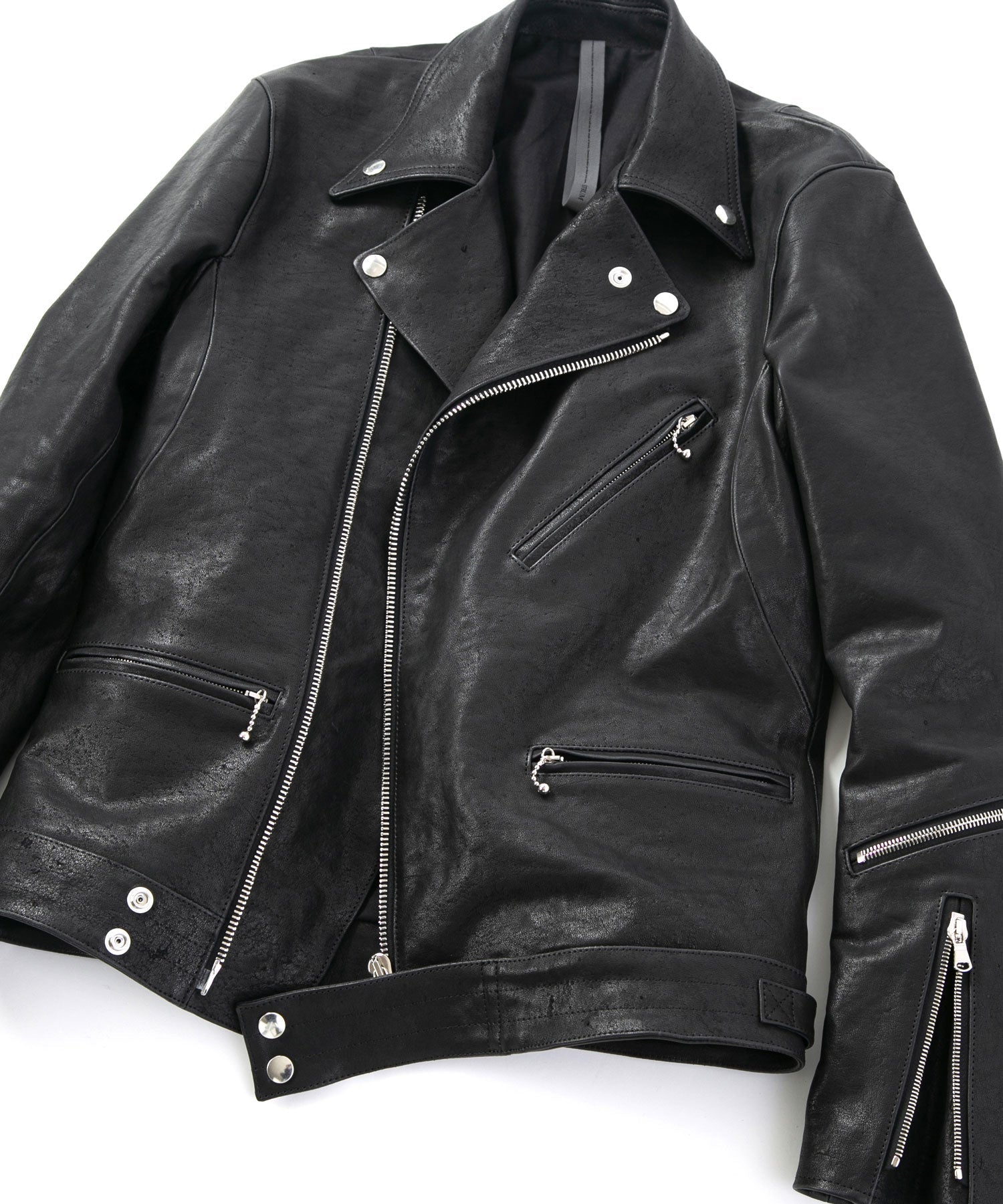 ストラム　ホースハイドジャケットS フルタンニン鞣し ナチュラル リンクル ホースハイド SPEEDER ダブル