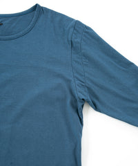 Natural Soft Cotton Plain Stitches Crew Neck T-shirt - GRAY BLUE