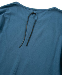 Natural Soft Cotton Plain Stitches Crew Neck T-shirt - GRAY BLUE