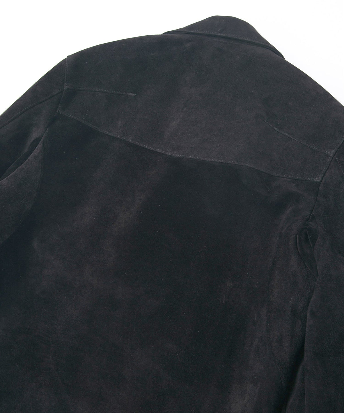スエード ホースハイド DIVINE ダブルライダースジャケット - BLACK