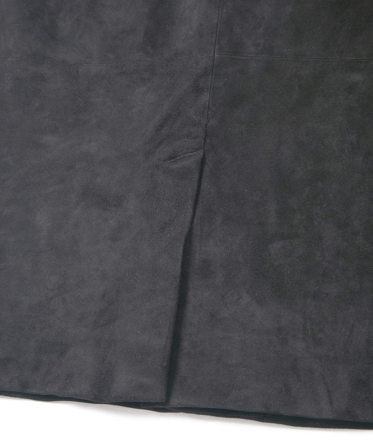 ジャパンカーフスエード KICKS テーラードベスト - BLACK