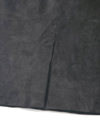 ジャパンカーフスエード KICKS テーラードベスト - BLACK