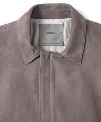 Suede Sheepskin DUKE Ribbed Blouson - GRAIGE