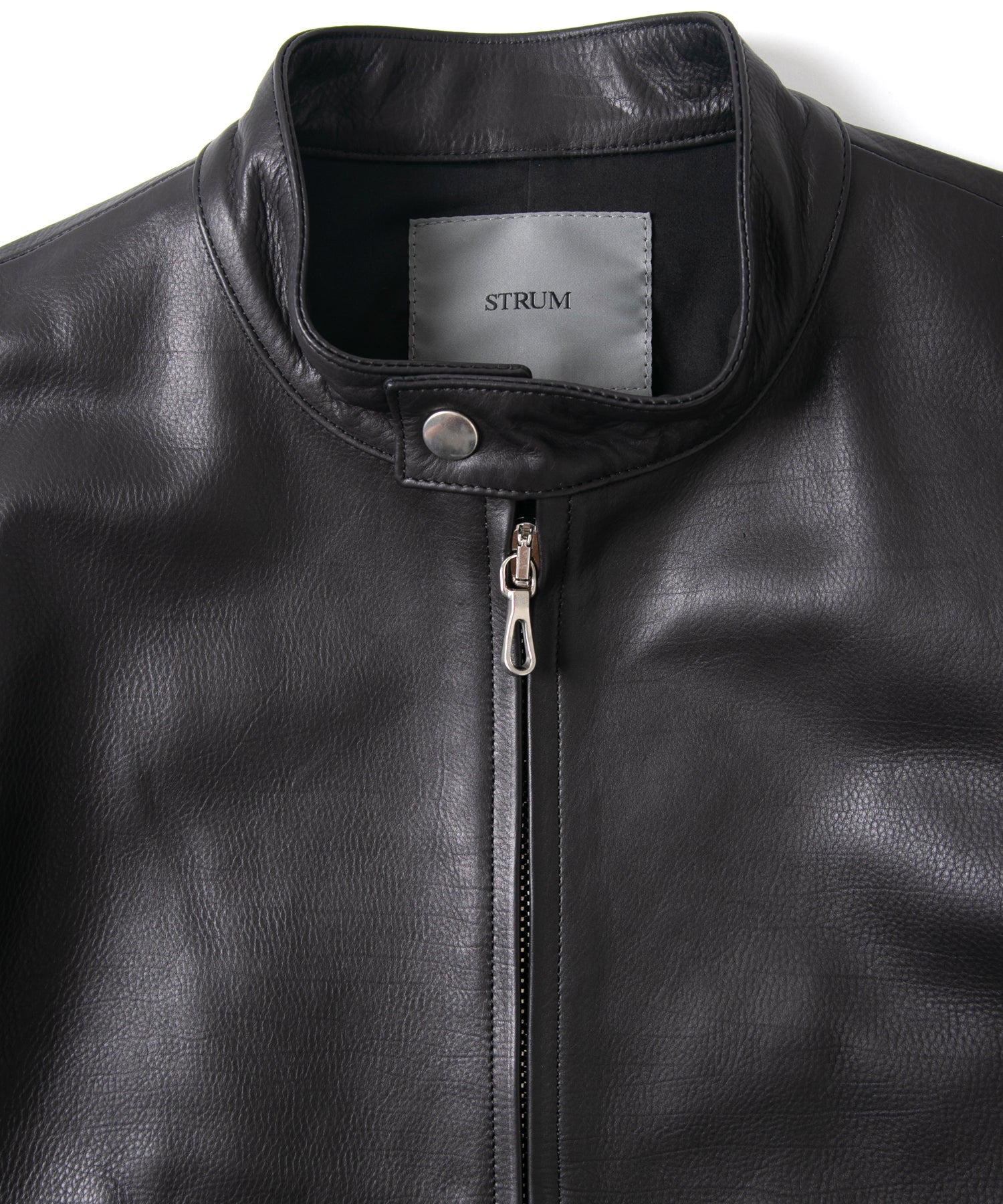 Load image into Gallery viewer, Oil Calfskin LUCA Single Riders Jacket - BLACK