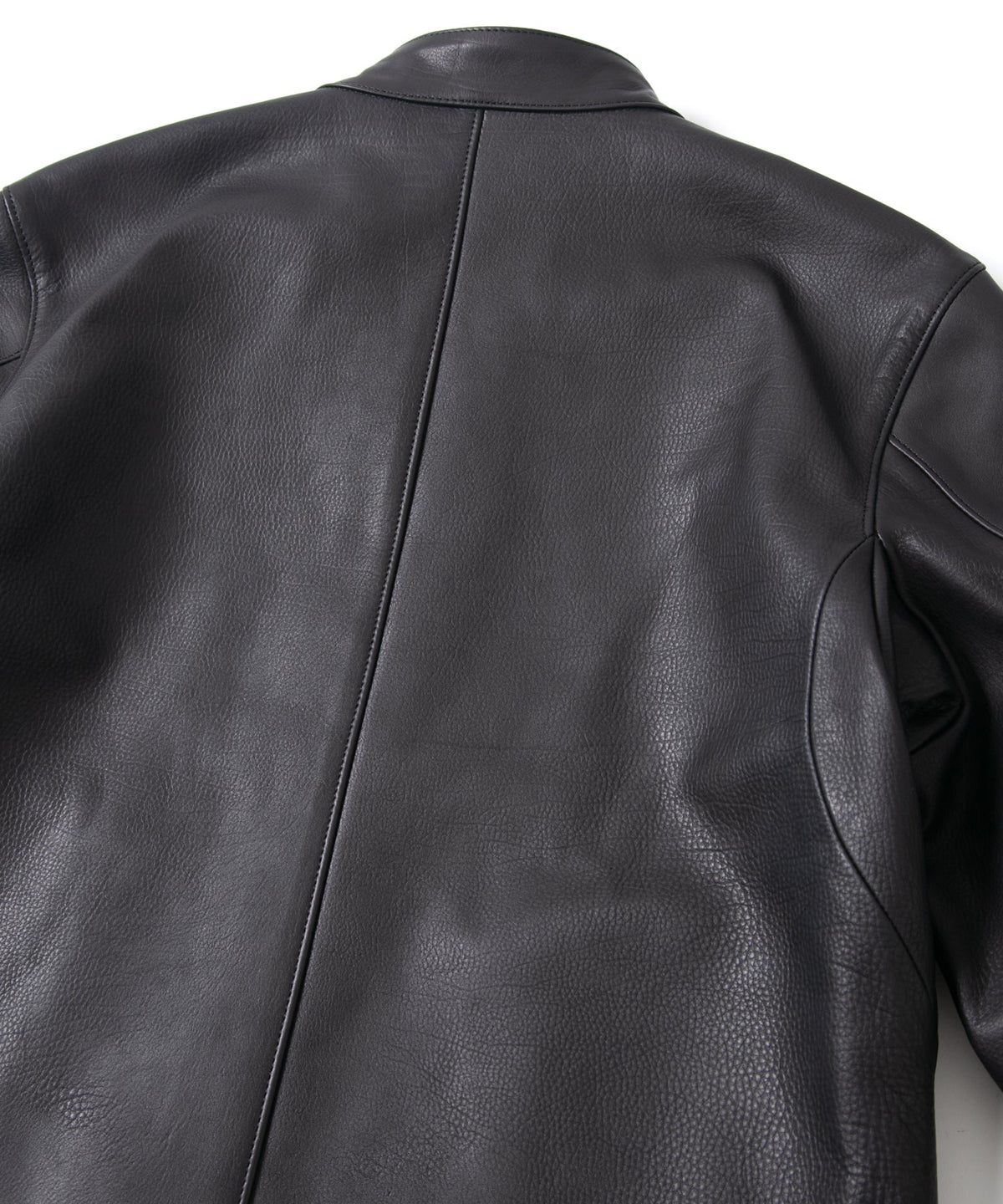 オイルカーフ LUCA シングルライダースジャケット - BLACK