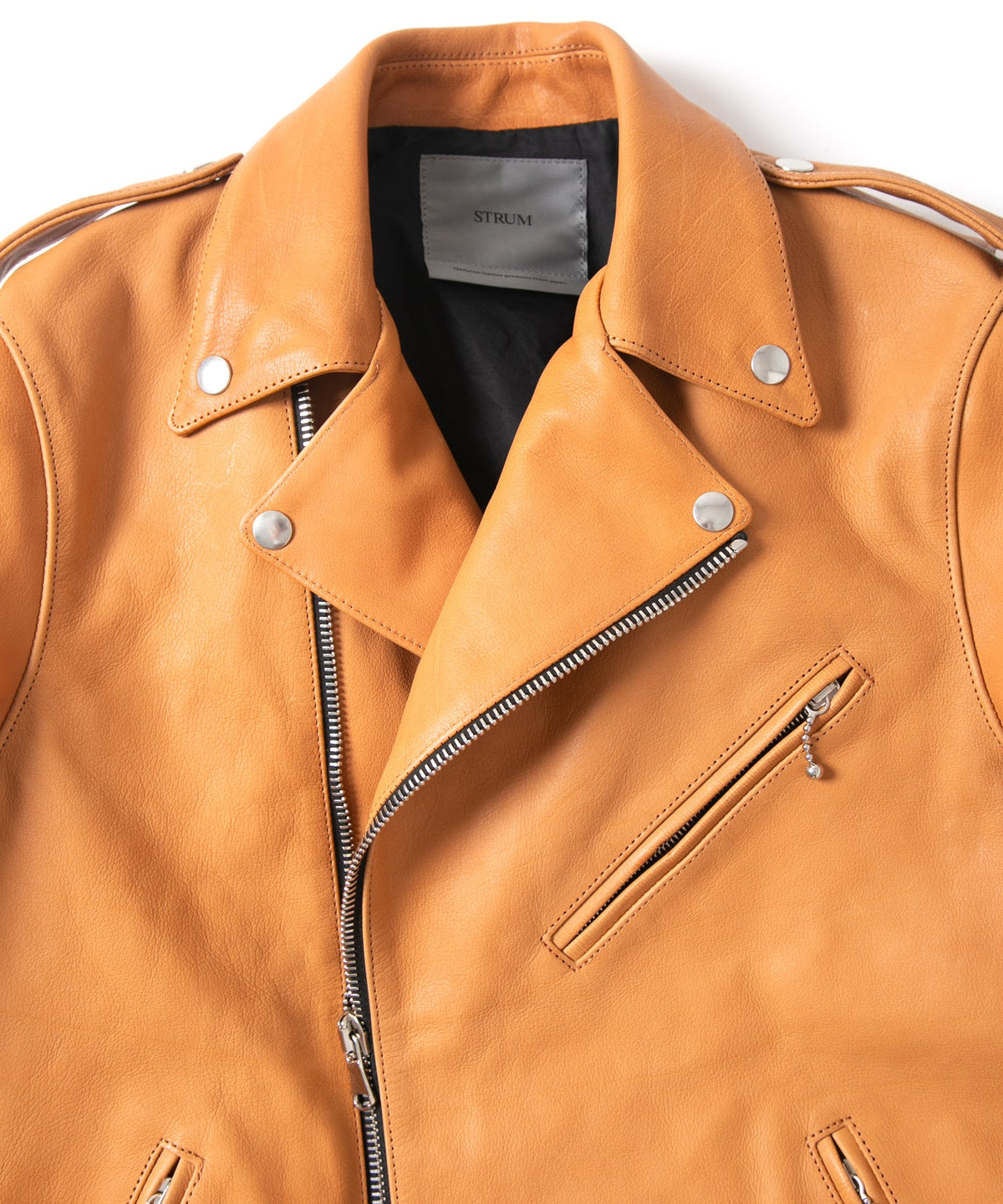 フルタンニン バッファロースキン JOEY ダブルライダースジャケット - NATURAL