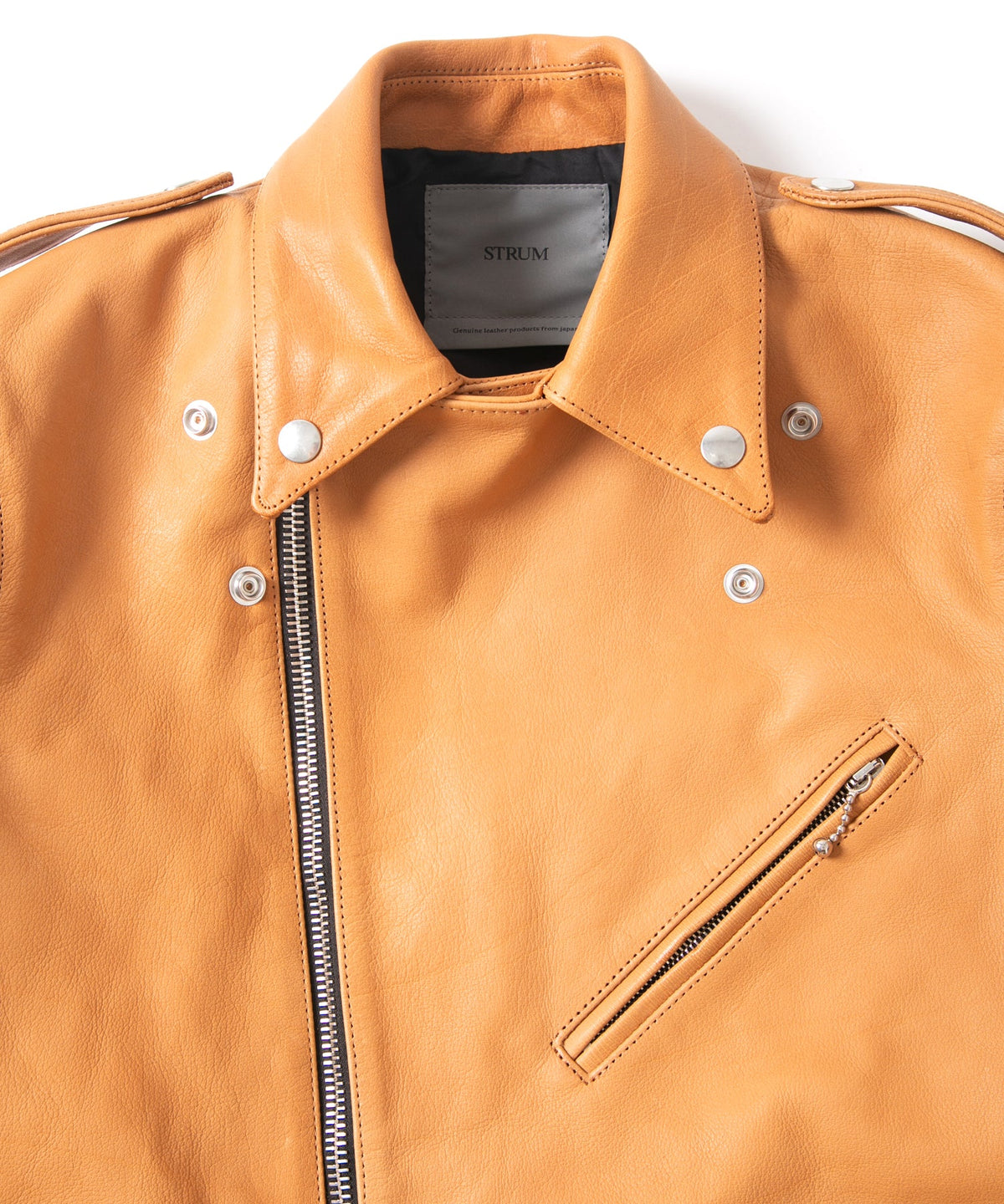 フルタンニン バッファロースキン JOEY ダブルライダースジャケット - NATURAL