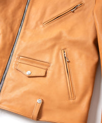 フルタンニン バッファロースキン JOEY ダブルライダースジャケット - NATURAL