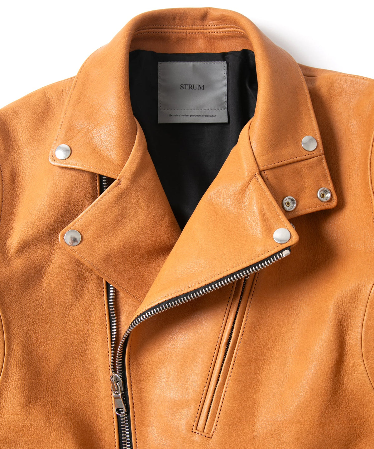 フルタンニン バッファロースキン BIRD MAN ダブルライダースジャケット - NATURAL