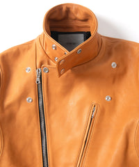 フルタンニン バッファロースキン BIRD MAN ダブルライダースジャケット - NATURAL