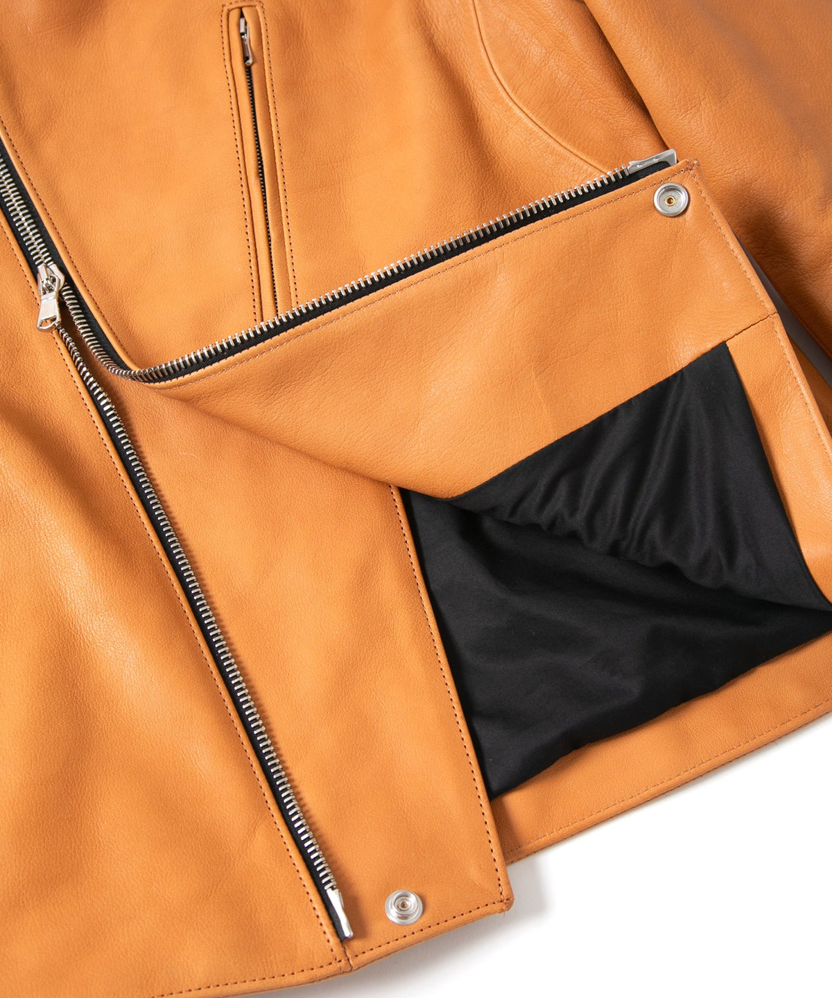 フルタンニン バッファロースキン BIRD MAN ダブルライダースジャケット - NATURAL