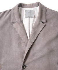 Sheepskin Suede BILL Sheepskin Suede Middle Coat - GRAIGE