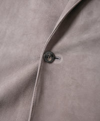 Sheepskin Suede BILL Sheepskin Suede Middle Coat - GRAIGE