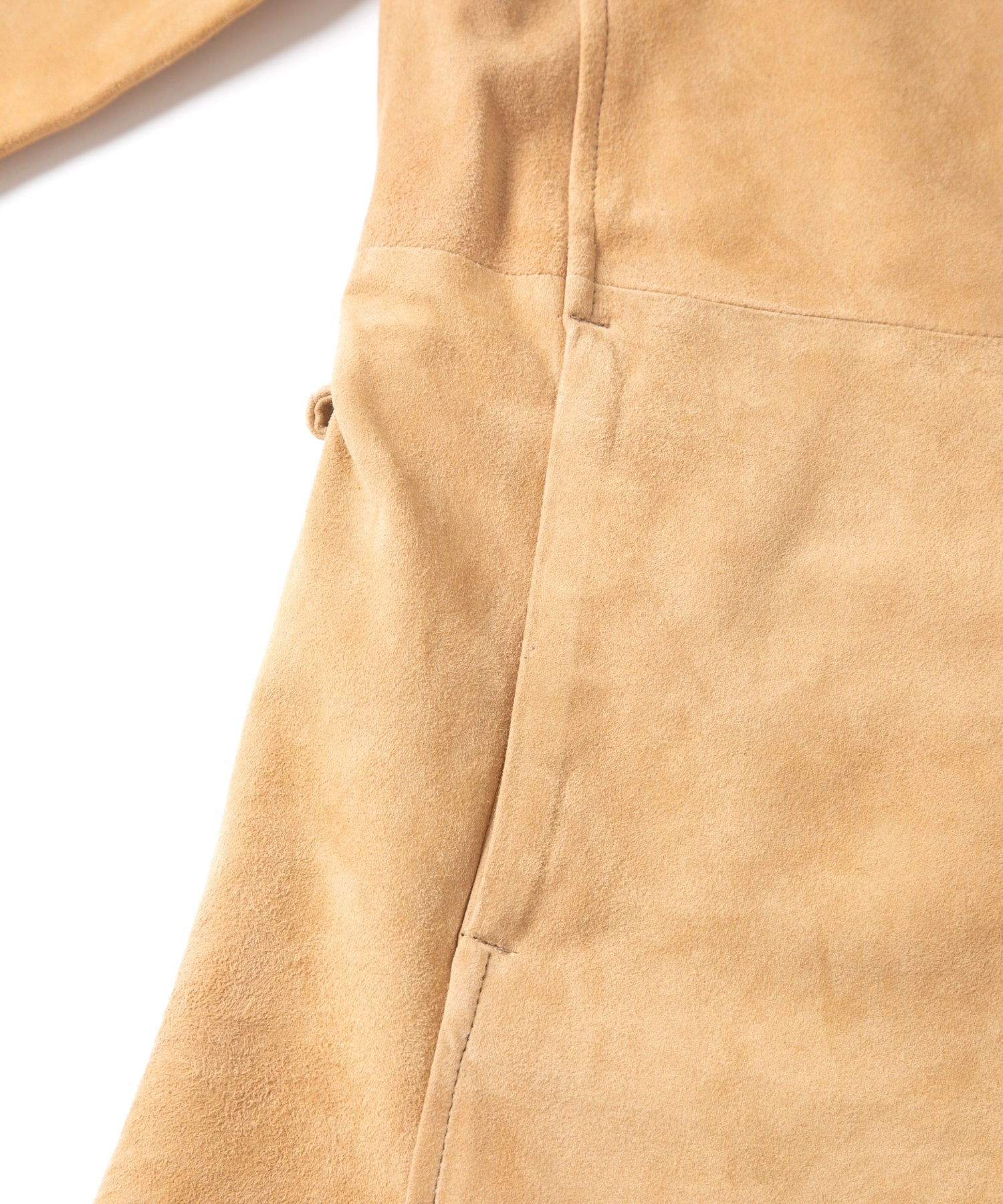 スエード　ロングカーディガン ジャパンカーフスエード ALTERNA ロングカーディガン - BEIGE – STRUM