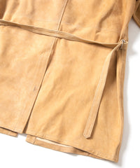 ジャパンカーフスエード ALTERNA ロングカーディガン - BEIGE