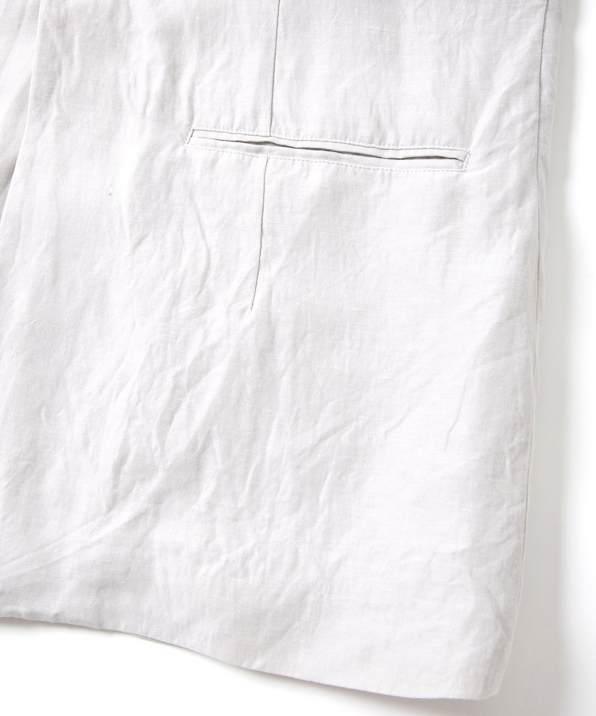 Washer Dyed Rayon&Linen Cloth Tailored Vest - ASH