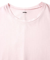 Hight Twisted Single Jersey H/S T-Shirts - PINK