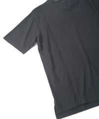 接触冷感 ガス強撚天竺 H/S T シャツ - BLACK