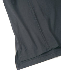 接触冷感 ガス強撚天竺 H/S T シャツ - BLACK