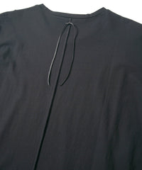 接触冷感 ガス強撚天竺 H/S T シャツ - BLACK