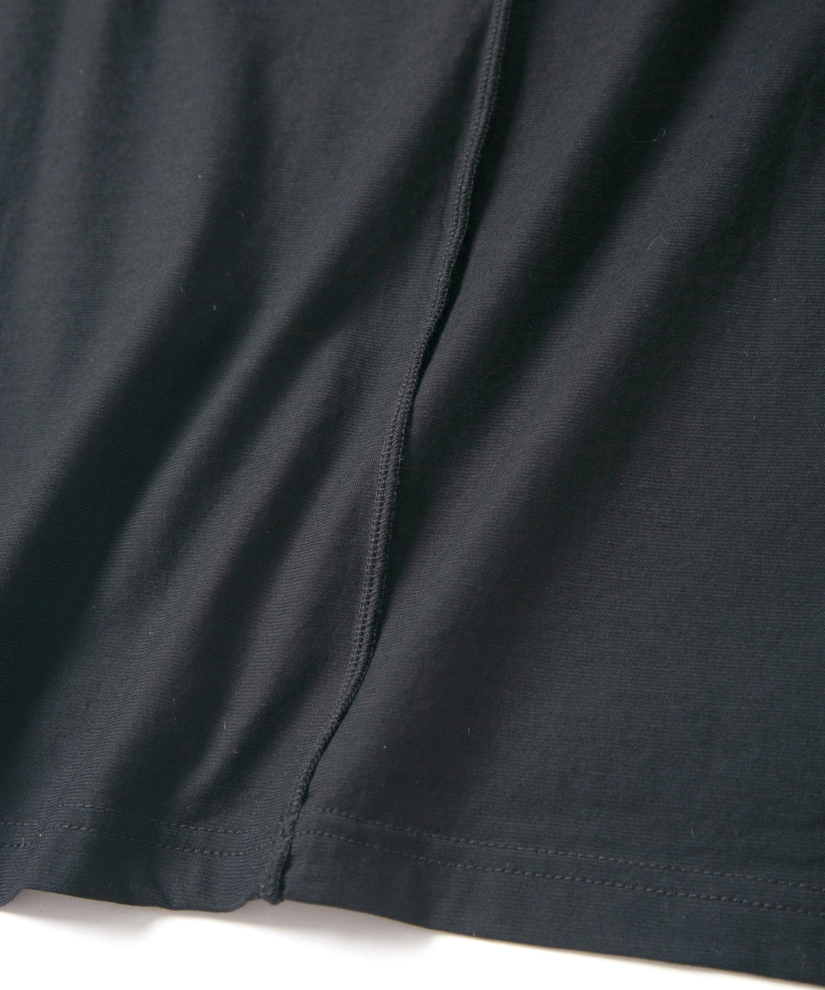 接触冷感 ガス強撚天竺 H/S T シャツ - BLACK