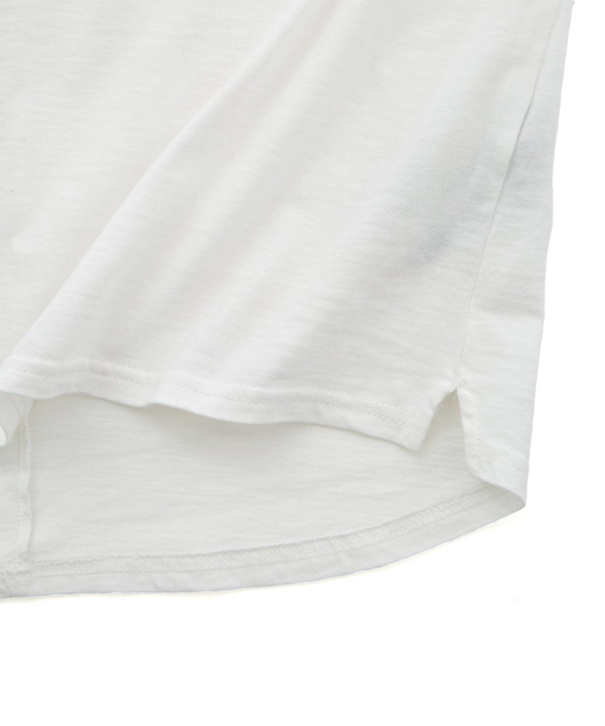 30/-ナチュラルソフト天竺 タンクトップ（タイトフィット） - WHITE