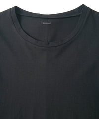 Hight Twisted Single Jersey H/S T-Shirts - BLACK