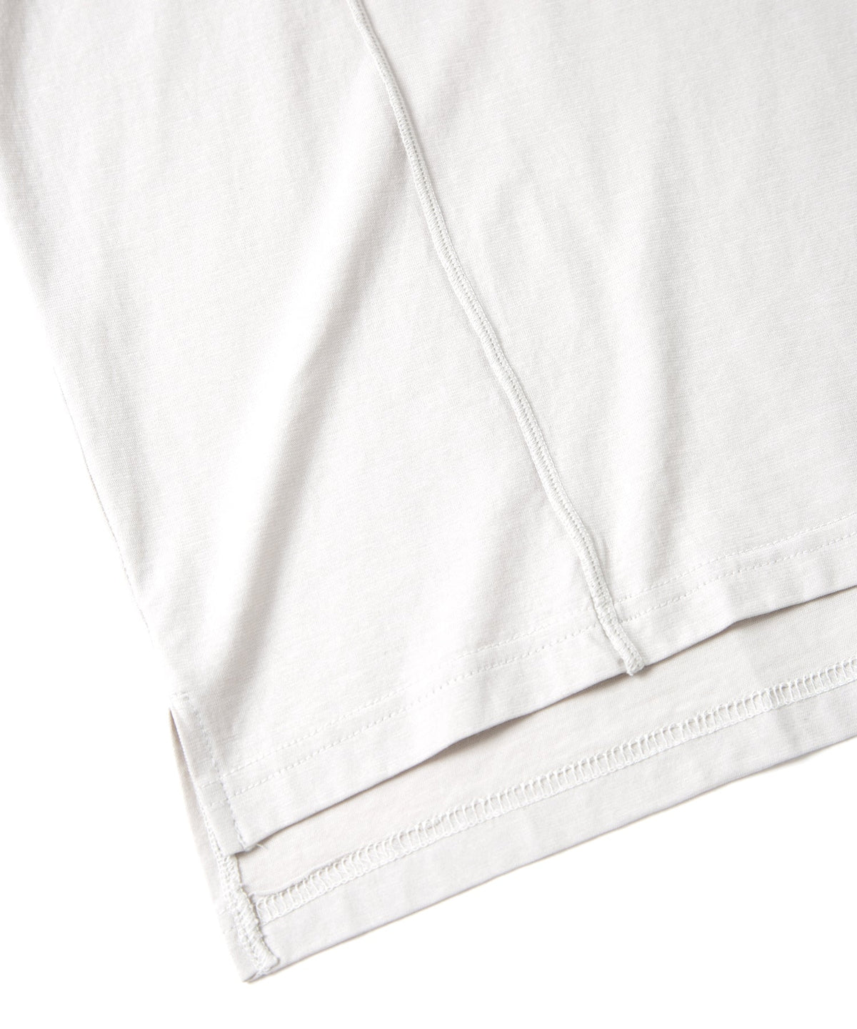 接触冷感 ガス強撚天竺 L/S T シャツ - ASH