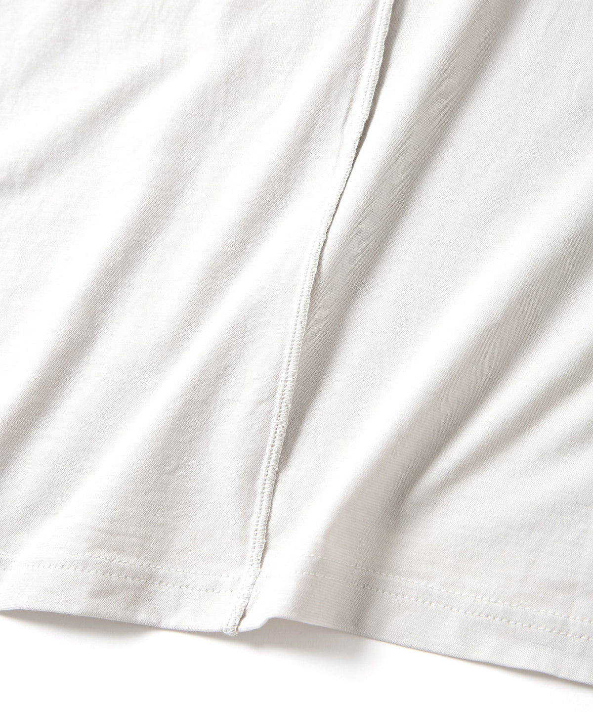 接触冷感 ガス強撚天竺 L/S T シャツ - ASH